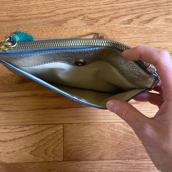 J. Crew Leather Zip Pouch Wallet Clutch - Picture 5 of 5